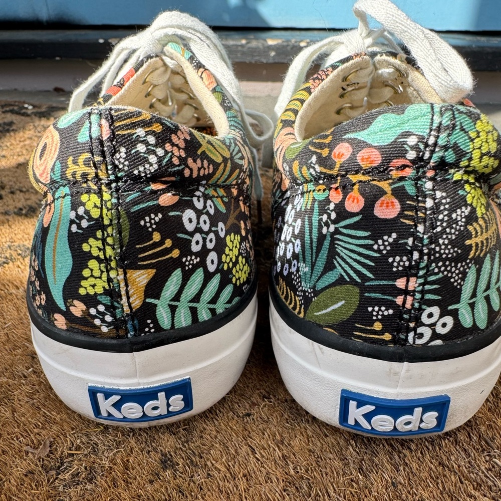 Keds Rifle Paper Floral Sneakers size 7.5 - Picture 3 of 8